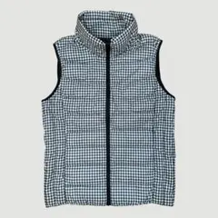 UNIQLO ウルトラライトダウンベスト 千鳥格子柄 Mサイズ