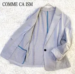 COMME CA ISM 鹿の子編み調 テーラードジャケット 薄手 L相当のサムネイル