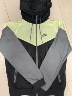 NIKE ナイロンジャケット ブラック グレー イエローのサムネイル