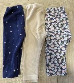 ベビー用レギンス3点セット 80