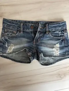 デニムショートパンツ Mサイズ ダメージ加工