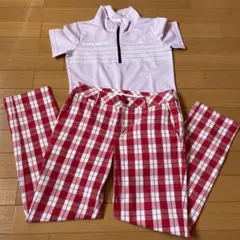ゴルフ　レディースウェア　23区ゴルフチェックズボン