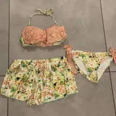 Teddy Shop 花柄レースの３点セットビキニ