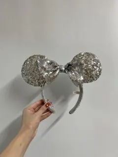 ディズニー　カチューシャ　ミニーマウス(スパンコール)
