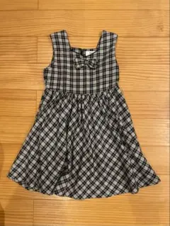 MOO NON NON チェック柄ワンピース 130