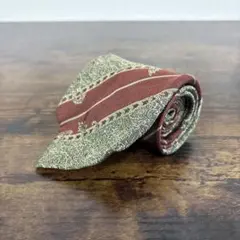 LORDGENTヴィンテージ調ストライプ×ペイズリー柄ネクタイ ボルドー　赤　緑