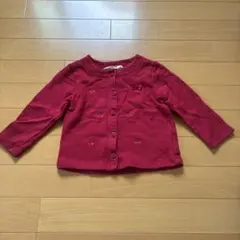 SIMPLE FREE チェリー刺繍 カーディガン 95cm