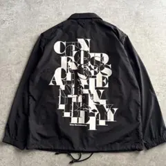 ホワイトマウンテニアリング【 XL】PRINTED COACH JACKET 黒