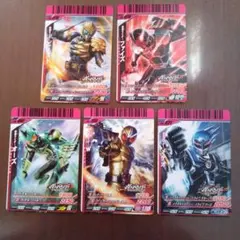 仮面ライダー トレーディングカード 5枚セット