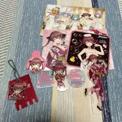 宝鐘マリン 極楽湯 アクリルスタンド ポストカード