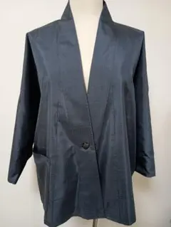 正絹男性大島紬　着物リメイクジャケット