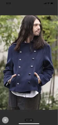 ダブルショート丈Pコート