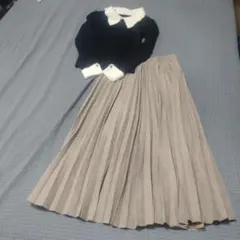 marvelousbypierrotプリーツスカートDazy襟袖ファートップス