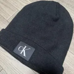 Calvin Klein Jeans ブラックニット帽 カルバンクライン