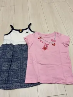 ワンピースとTシャツセット 100cmのサムネイル
