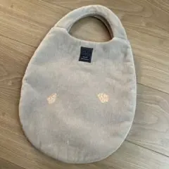 minä perhonen エッグバッグ グレー鉱石柄