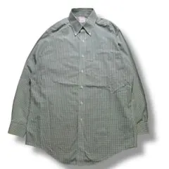 F879　【即購入OK】Brooks Brothers　ドレスシャツ　L相当　緑