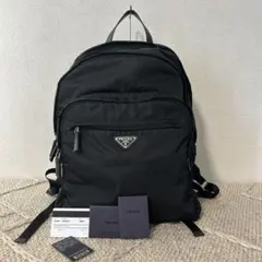良品 PRADA プラダ Re-Nylon x サフィアーノレザー バックパックのサムネイル