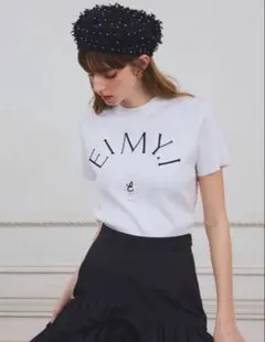 EIMY ISTOIRE EIMYロゴニットプルオーバー ホワイトのサムネイル