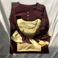 common gull products ひとえふたえパックヘンリーロンTEE