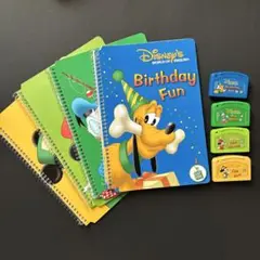 ディズニー 英語教材セットリープパッド用　 本４冊　カセット4本のみ