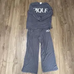 GELATO PIQUE グレー レーヨン　 ルームウェア上下セット