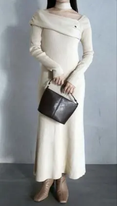 dazzlin /【POLO BCSコラボ】オフショルチョーカーニットワンピース