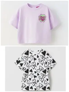 ZARA Tシャツ 2枚セット(chupa chups/ハート柄) 130cmのサムネイル
