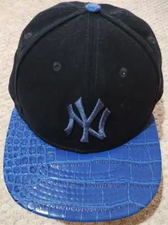 ワニ革調 クロコ調 9fifty スナップバック new era ブルー