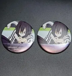 鬼滅の刃 缶バッジ usj 伊黒小芭内　2個セット Demon Slayer