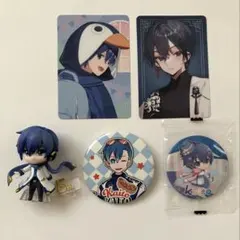 KAITO グッズ まとめ売り 初音ミクあそーと フィギュア 缶バッジ トレカ