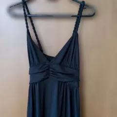 INGNI黒のロング丈キャミワンピース