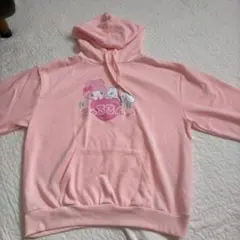 きゅるるん フード付きパーカー ピンクのサムネイル