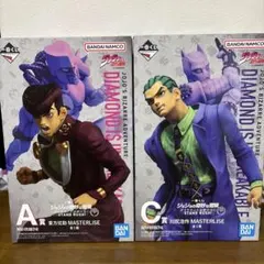 ジョジョ一番くじ A賞 東方仗助 フィギュア＆C賞川尻浩作 フィギュア