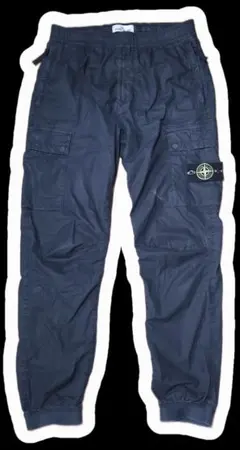 Stone island ストーンアイランド カーゴパンツ W32 黒