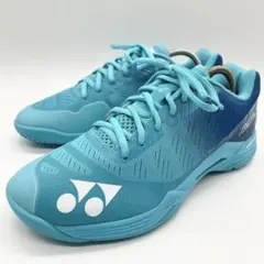 【未使用級】YONEX エアラスZ パワークッション バドミントンシューズ 青