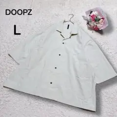 【ドープスDOOPZ】オーバーサイズ　メンズ半袖シャツ　ビックシルエット　無地L