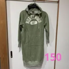 デニムダンガリー ワンピース サイズ150