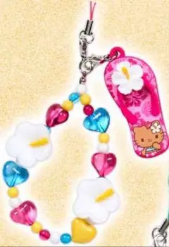 サンリオ　トコナツバケーション　シークレットストラップ　ハローキティ（ピンク）