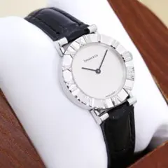 稼働 TIFFANY＆Co.アトラス 腕時計 シルバー925 ローマン 3827のサムネイル