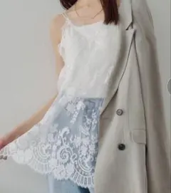 Noka ヴィンテージレースキャミチュニック