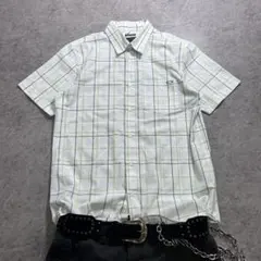 00s【OAKLEY】check shirt/y2k/c-boy/logo M/のサムネイル