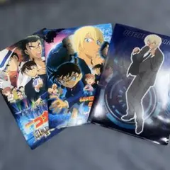 迷探偵コナン　ゼロの執行人、紺青の拳、パンフレット&安室透ファイルセット
