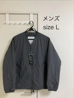 値下不可 プリマロフト ノーカラージャケット フリークス チャコール Lサイズ