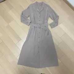 ち*ま様 ユナイテッドアローズ　ベージュ長袖シャツワンピース