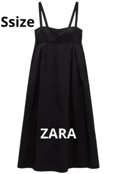 新品　ZARA ミディ　ボリュームワンピース