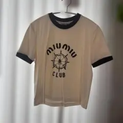 miu miu CLUB Tシャツ ホワイト Sサイズのサムネイル