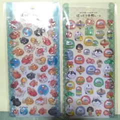 新品未開封★ぽってり小町シール 2種セット★金魚＆だるま