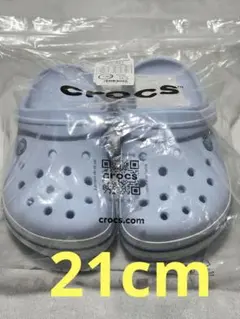 （45）サンダル 　crocs　キッズ クロックス　水色　21cm