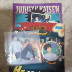 呪術廻戦 セガラッキーくじ　伏黒恵　アクリルスタンド　缶バッジ　ステッカーセット